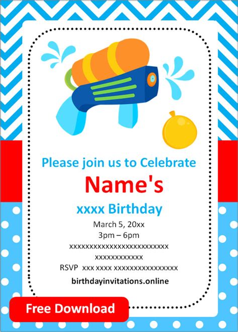 Free Printable Boy Birthday Invitations Templates Party Invitation
