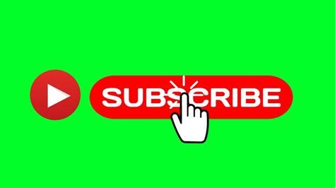 Subscribe Button Animated Green Screen Youtube Subscribe Button No