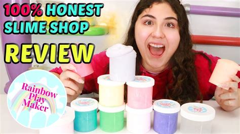 Slime Shop Review 100 Honest Rainbowplaymaker Slimeatory 538 Youtube