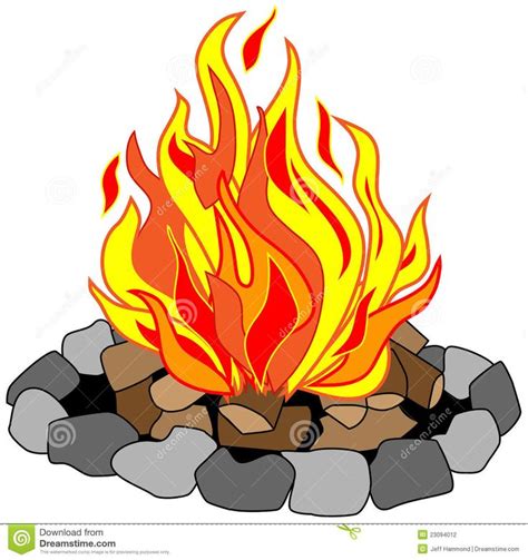 Polish your personal project or design with these fire transparent png images, make it even more personalized and more. campfire clip art free | Vector drawing of campfire in a ...
