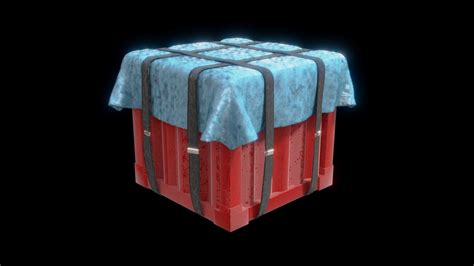 3d Model Pubg Airdrop Crate Cgtrader