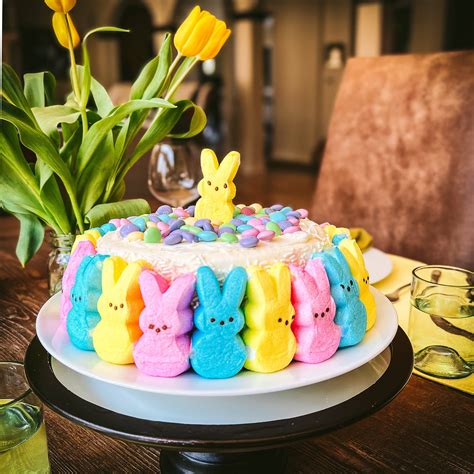 Easter Cake Using Peeps — Lauren Lane Quick And Easy Delicious Recipes