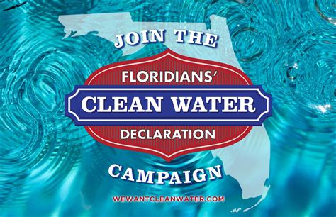 Floridians Clean Water Declaration Campaign Key West Fl