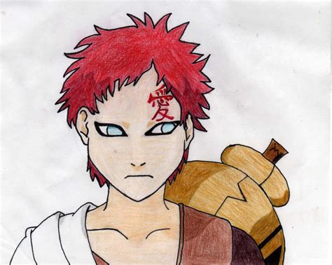 My First Gaara Pic By Vampfire012 On Deviantart