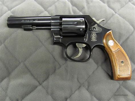 Smith And Wesson Model 10 38 Special P Wood Grip For Sale