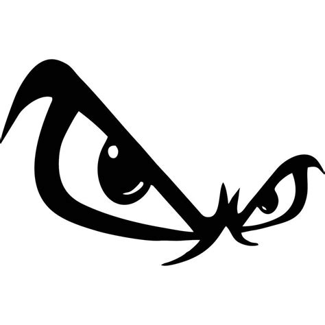 Eyes Decals Angry Funny Auto Car Bumper Window Vinyl Decal Etsy