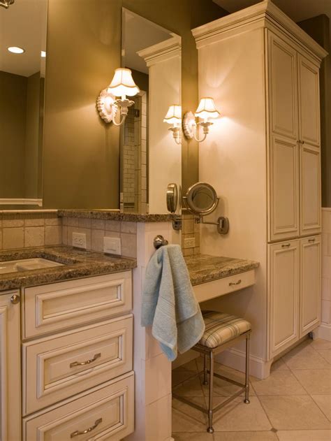 This is an excellent vanity idea that works for people who have limited bathroom storage spaces or for people who want to add a touch of decor on their toilet area. 12 Clever Bathroom Storage Ideas | HGTV