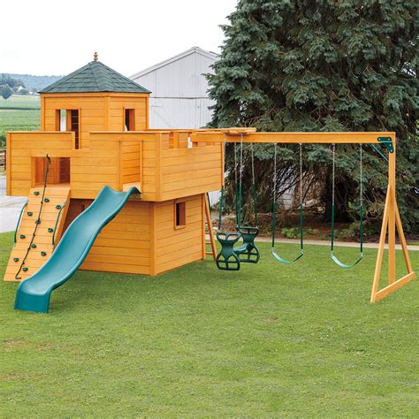 Dream Fort Amish Playset Summertime Fun For Your Kids Cabinfield
