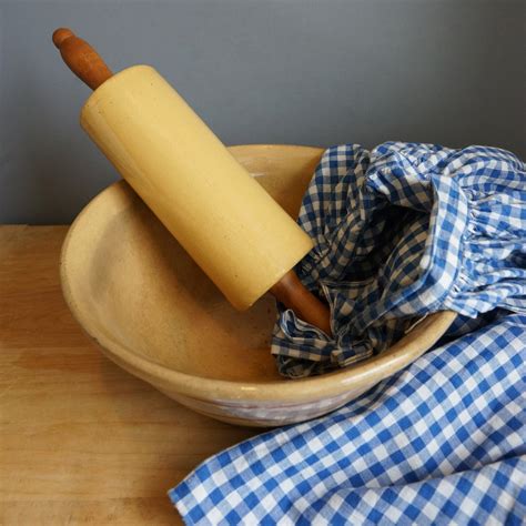 Antique Yellow Ware Rolling Pin Rare Yellow Ware Yellow Ware Etsy