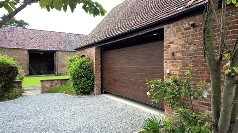 Dark Oak Sectional Garage Door In Gloucestershire Elite Gd