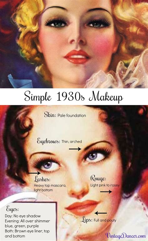 Simple Natural 1930s Makeup Guide 1930s Makeup Makeup