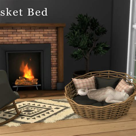 Sims 4 Basket Pet Bed
