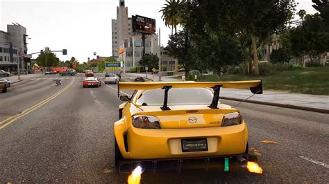 Gta 5 With Realistic Ray Tracing Blurs The Difference Between The
