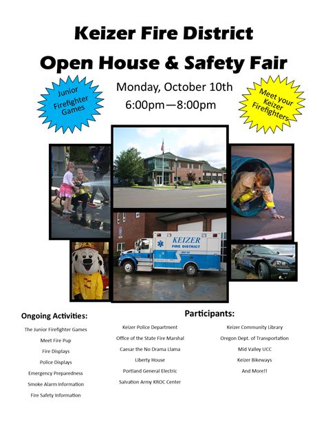 Keizer Fire District Open House And Safety Fair Keizer Fire District