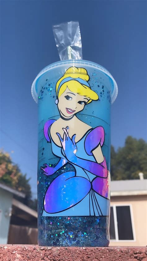 Cinderella Inspired Cup Sealed Glitter With Extra Gloss Etsy