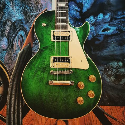 Green Les Paul Because St Patricks Day Guitars