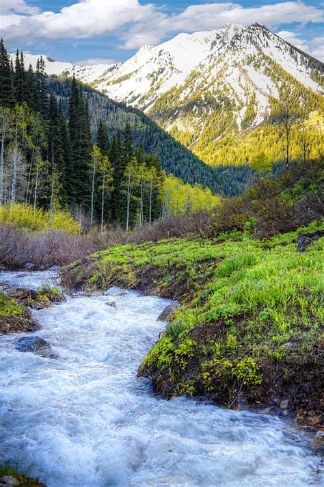 Spring Snow Melt Wasatch Mountains Utah Photograph By Utah Images
