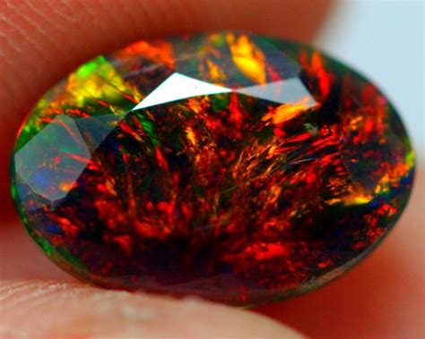 135cts Red Fire 55 Ethiopian Faceted Smoked Opal Jj18 Opal