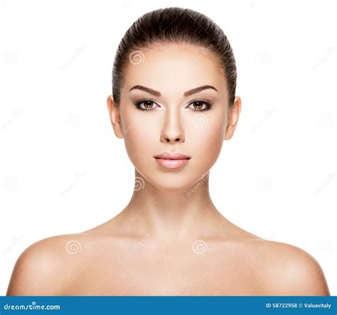 Portrait Of The Woman With Beauty Face Stock Photo Image Of Portrait