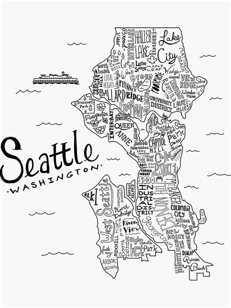 Printable Map Of Seattle