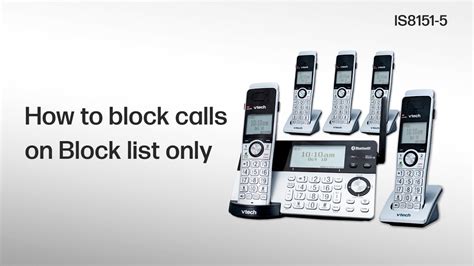 Block Calls On The Block List Only With The Smart Call Blocker Vtech