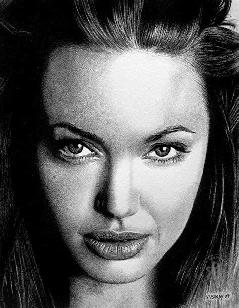 Angelina Jolie Amazing Drawings Love Drawings Cartoon Drawings