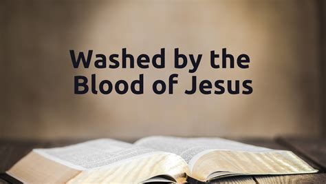 Washed By The Blood Of Jesus Preachers Corner