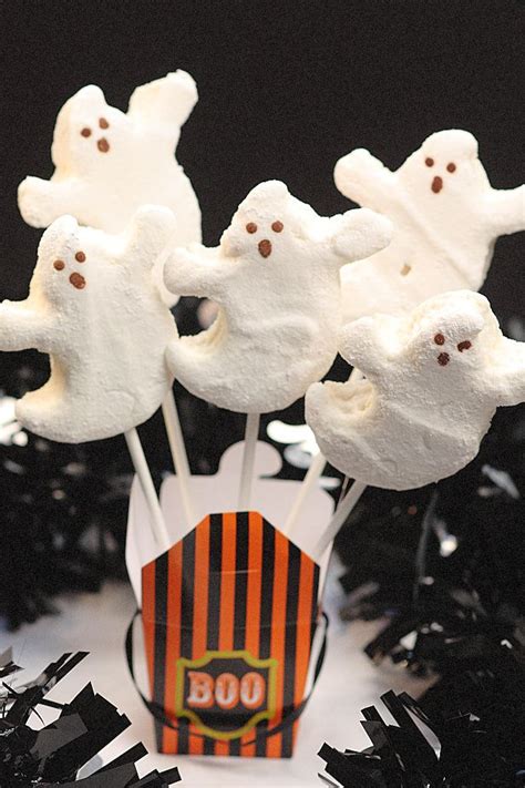 All Natural Marshmallow Ghosts Marshmallow Ghost Recipe Cute