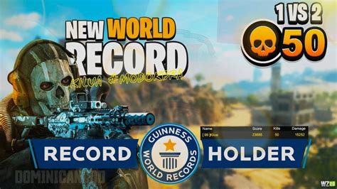 50 Kills New World Record Solo Vs Duo Warzone 2 Youtube