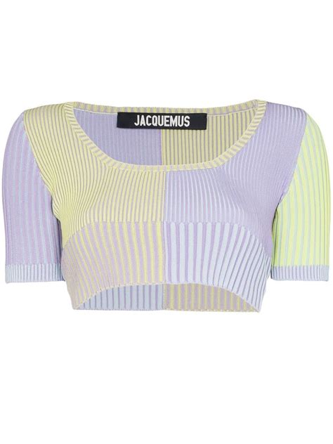 Jacquemus La Maille Yauco Ribbed Cropped Top Jacquemus Cloth In 2020