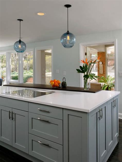 Contemporary Kitchen With Large Blue Island Hgtv
