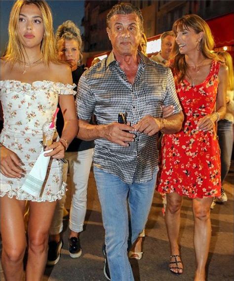 Sylvester Stallone And Wife Jennifer Flavin Daughters Chills On Yacht
