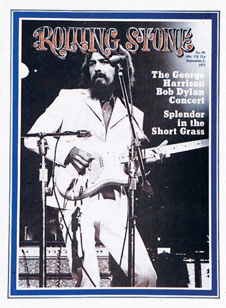 George Harrison On The Cover Of Rolling Stone Rolling Stones Magazine