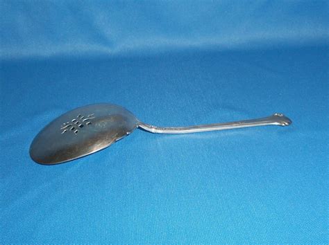 1939 Sterling Silver Pierced Serving Spoon Silver Plumes By Towle Ebay