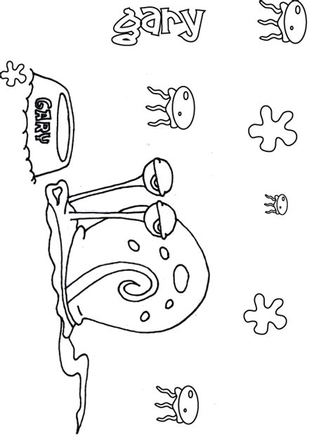 724x795 best coloring images on coloring sheets, coloring. Gary Spongebob's Pets Coloring Pages