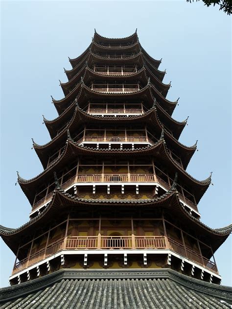 Hd Wallpaper Chinese Tower Architecture Suzhou Built Structure Low