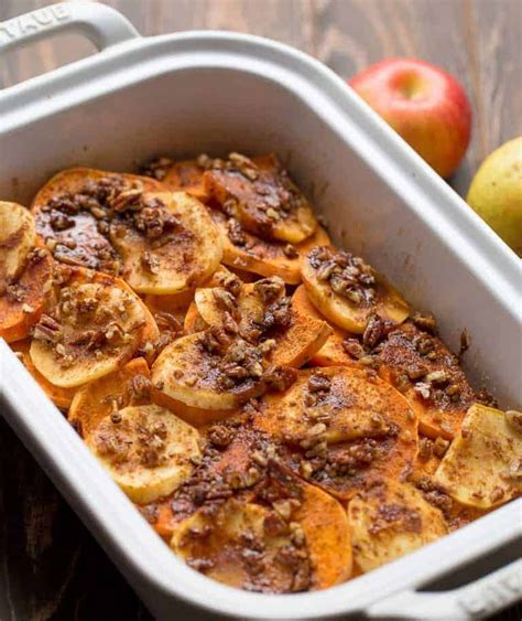 Sweet Potato And Apple Casserole Wholesomelicious Recipe Sweet