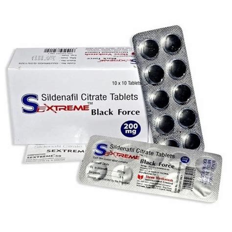 Sextreme Black Force Tablets At Rs 247strip Sildenafil Citrate