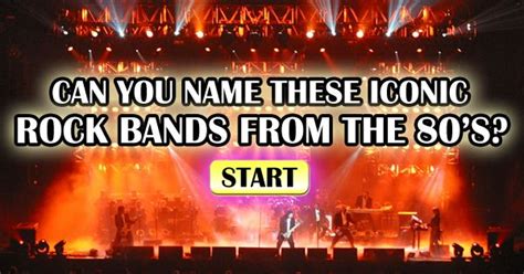 A Concert With The Words Can You Name These Iconic Rock Bands From The