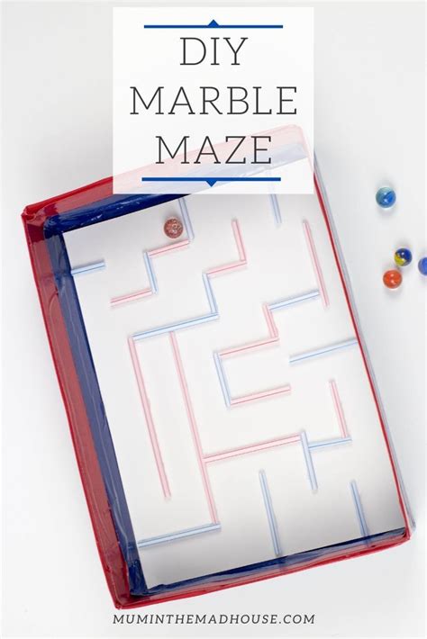 A Diy Marble Maze In A Plastic Box