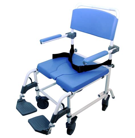 Shower Commode Wheelchair Rolling Shower Commode Chair