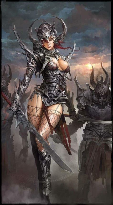 Pin By Penny Kirchner On Fantasy Women Fantasy Female Warrior Dark