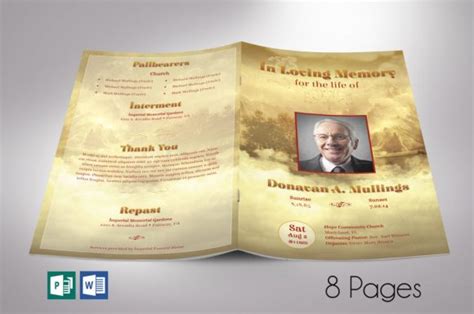 60 Funeral Programs For Men Memorial Obituary Memorial Inspiks