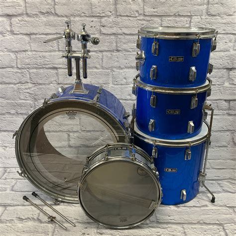 Vintage Cb Percussion Cb700 5 Piece Drum Kit Blue Evolution Music