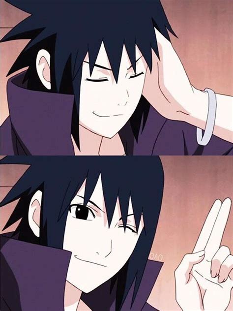 An Anime Character With Black Hair Pointing To The Side And Holding His