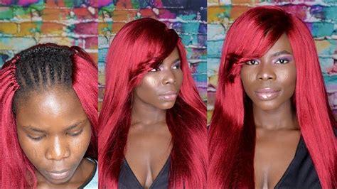 How To Straight Crochet Braids With Side Bangs Color Bg Kanekalon