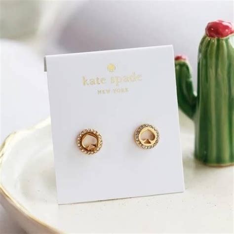 Kate Spade Spot The Spade Earrings Women S Fashion Jewelry