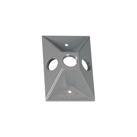 Weatherproof Horizontal Gfci Outlet Cover 1 Gang Gray No 14249