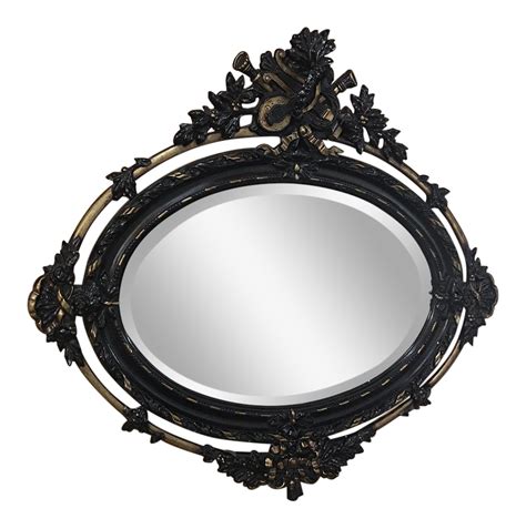 Antique French 19th Century Louis Xvi Oval Mirror