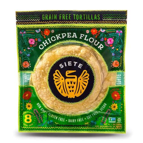 Chickpea Flour Tortillas 6 Packs Chickpea Flour Flour Tortillas Grain Foods